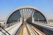 Metro Dubai, in view of the urban scene, the view from the tra