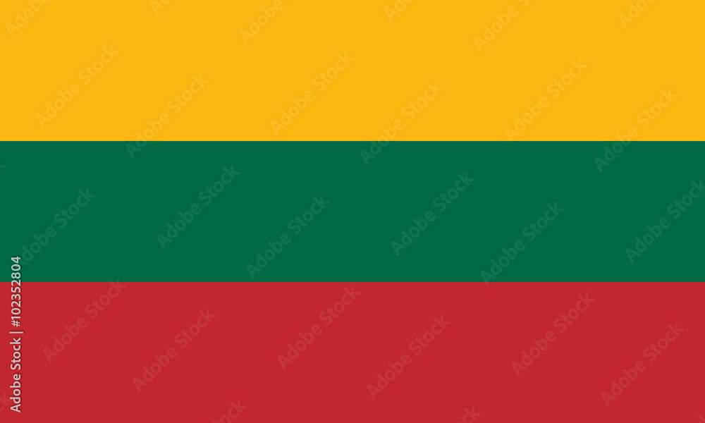 Flag of Lithuania - obrazy, fototapety, plakaty 