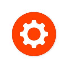 orange flat app icon