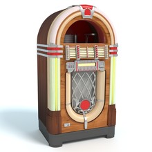 3d Illustration Of An Old Jukebox