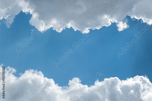 Naklejka dekoracyjna Clouds against the blue sky