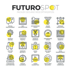 Aufkleber - Search Optimization Futuro Spot Icons