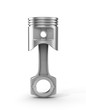 3d illustration of piston isolated on a white background.