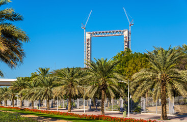 Sticker - Dubai Frame under construction above Zabeel Park - UAE