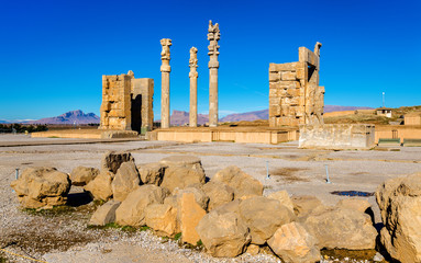 Poster - View of the Gate of All Nations in Persepolis - Iran