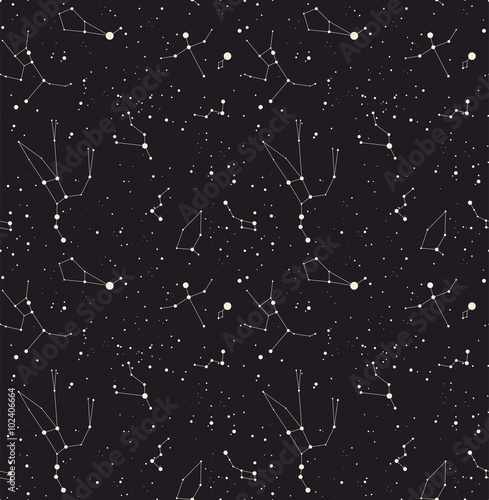Fotografía Vector de la estrella de la constelación