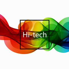 Wall Mural - vector modern colorful hi-tech abstract background.