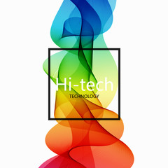 Wall Mural - vector modern colorful hi-tech abstract background.