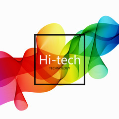 Wall Mural - vector modern colorful hi-tech abstract background.