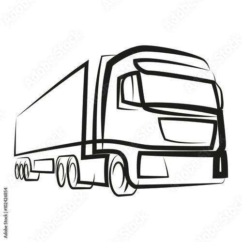 Fotografia  ciężarówka wektor