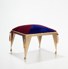 Gold Footstool With Tassles