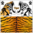 tiger. animal print. tiger silhouette