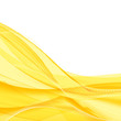 Abstract yellow waves - data stream concept. Vector illustration