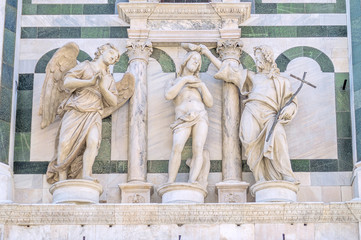 The Baptism of Jesus - baptistry facade in Florence