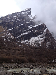 Trekking at Annapurna base camp - Nepal, Himalayas