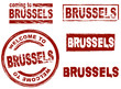 © Kaesler Media - Ink stamp set city Brussels