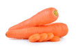 carrot on white background