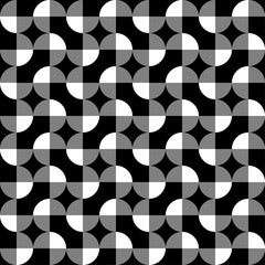 Leinwandbilder - Seamlessly repeatable abstract geometric pattern, background. Ed