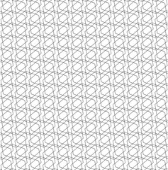 Poster - Grid, mesh abstract monochrome seamless pattern, texture