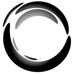 Aufkleber - Abstract circular blob element with gradient fill