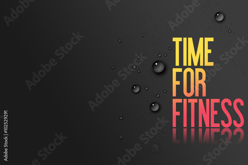 yellow red text on black background template for fitness centre
