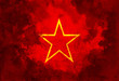 Red star of communism and socialism
