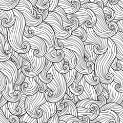 Canvas Print - Seamless Pattern for coloring book.