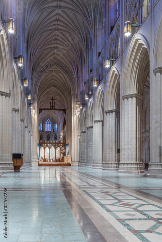 Uncommon Interior View Facing The Altar Of Washington