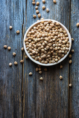 Wall Mural - Grains of raw chickpeas