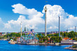 Amusement park Grona Lund on Djurgarden island in Stockholm, Swe