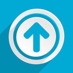 Poster - arrow blue flat vector web icon