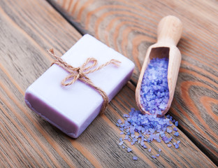 Wall Mural - Handmade lavender soap