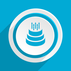 Poster - blue flat vector icon