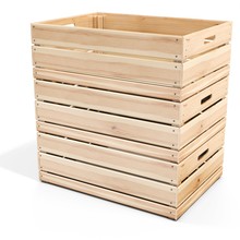 3d Empty Wooden Crate Stack