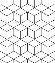 Abstract Geometric Background With Isometric Cubes