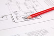© bayurov - lectrical engineering drawings printing and pencil