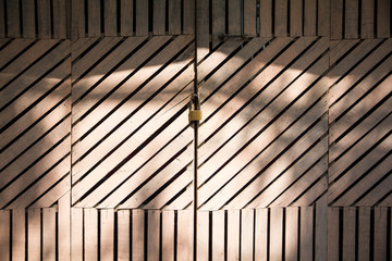 grunge old white door with lock