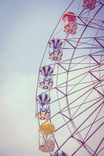 Vintage Ferris Wheel In The Park