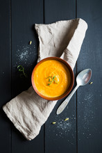 Carrot Cream Soup With Rosemary