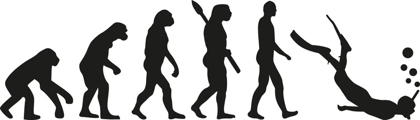 Sticker - Snorkeling evolution