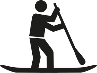 Sticker - Stand up paddle pictogram