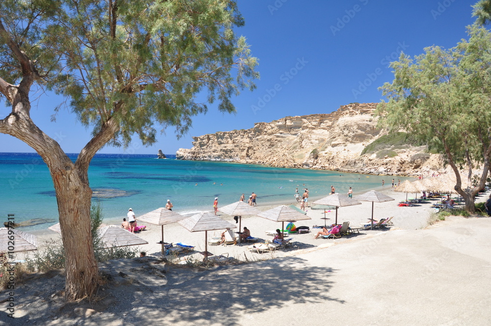 Obraz na płótnie Triopetra Strand auf der Insel Kreta w salonie