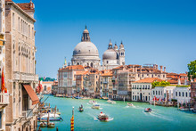 Canal Grande With Basilica Di Santa Maria Della Salute, Venice, Italy