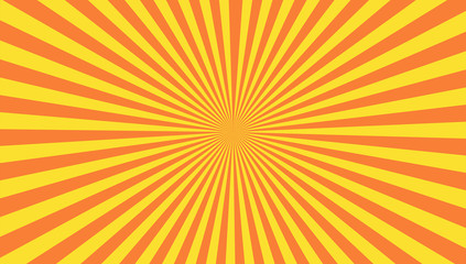 Wall Mural - yellow and orange starburst background