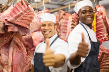 Butchers Giving Thumbs Up