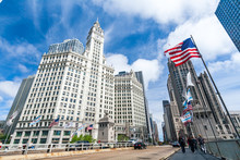 CHICAGO, ILLINOIS - MAY 22 : The Wrigley Building In Chicago, The Corporate Headquarters Of The Wrigley Company, On May 22, 2008 In Chicago, Illinois, USA.