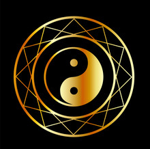 Golden Symbol Of Taoism Daoism