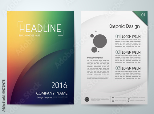 Abstract vector,modern flyers brochure,cover,annual report,design templates,layo Tableau sur Toile