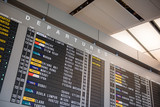 Fototapeta  - Flight information for departure at airport.