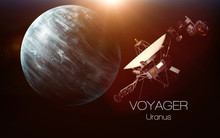 Uranus - Voyager Spacecraft. This Image Elements Furnished By NASA.